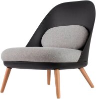 meet powered by PAPERFLOW Sessel COCOON schwarz buche...