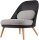 meet powered by PAPERFLOW Sessel COCOON schwarz buche Kunststoff 70,0 x 65,5 x 75,5 cm, 1 St.