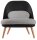 meet powered by PAPERFLOW Sessel COCOON schwarz buche Kunststoff 70,0 x 65,5 x 75,5 cm, 1 St.