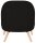 meet powered by PAPERFLOW Sessel COCOON schwarz buche Kunststoff 70,0 x 65,5 x 75,5 cm, 1 St.