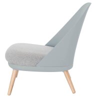 meet powered by PAPERFLOW Sessel COCOON grau buche Kunststoff 70,0 x 65,5 x 75,5 cm, 1 St.