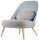 meet powered by PAPERFLOW Sessel COCOON grau buche Kunststoff 70,0 x 65,5 x 75,5 cm, 1 St.