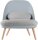 meet powered by PAPERFLOW Sessel COCOON grau buche Kunststoff 70,0 x 65,5 x 75,5 cm, 1 St.