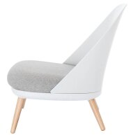 meet powered by PAPERFLOW Sessel COCOON weiß buche Kunststoff 70,0 x 65,5 x 75,5 cm, 1 St.