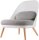 meet powered by PAPERFLOW Sessel COCOON weiß buche Kunststoff 70,0 x 65,5 x 75,5 cm, 1 St.