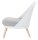 meet powered by PAPERFLOW Sessel COCOON weiß buche Kunststoff 70,0 x 65,5 x 75,5 cm, 1 St.