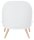 meet powered by PAPERFLOW Sessel COCOON weiß buche Kunststoff 70,0 x 65,5 x 75,5 cm, 1 St.