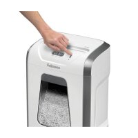 Fellowes Powershred 15C Aktenvernichter mit Partikelschnitt P-4, 4 x 40 mm, bis 15 Blatt, weiß