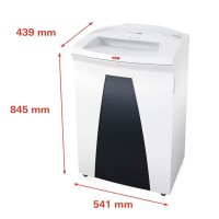 HSM SECURIO B34 Aktenvernichter mit Streifenschnitt P-2, 3,9 mm, bis 27 Blatt, weiß