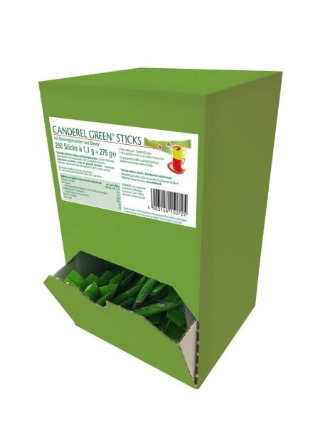 CANDEREL  GREEN Stevia-Sticks, 250 x 1,1 g