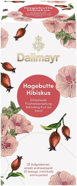 Dallmayr Hagebutte Hibiskus Tee 25 Portionen