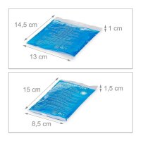 relaxdays Kühlpad-Set 8er 10026303_0 blau, 1 Set
