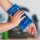 relaxdays Kühlpad-Set 8er 10026303_0 blau, 1 Set
