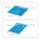 relaxdays Kühlpad-Set 8er 10026303_0 blau, 1 Set