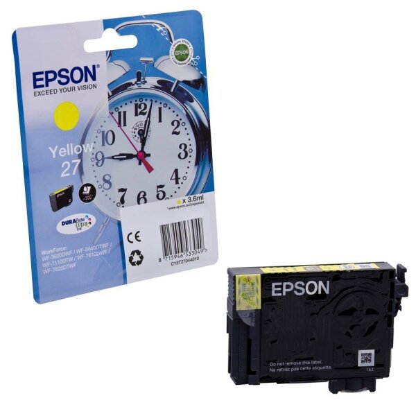 EPSON 27 / T2704 (Wecker) gelb Druckerpatrone