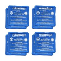 relaxdays Kühlpads 10045232_0 blau 11,0 x 11,0 cm, 8...
