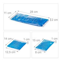 relaxdays Kühlpad-Set 4er 10039565_0 blau, 1 Set