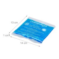 relaxdays Kühlpads Quadrat 10045251_0 blau 14,0 x...