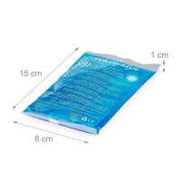 relaxdays Kühlpads Rechteck 10039564_0 blau 15,0 x 8,0 cm, 12 St.