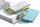 dots Trennstreifen blau, 130 g/qm Karton 23,0 x 10,5 cm, 100 St.