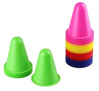 25 Idena Spielzeug-Leitkegel mehrfarbig 8,0 cm  ( 40622 )