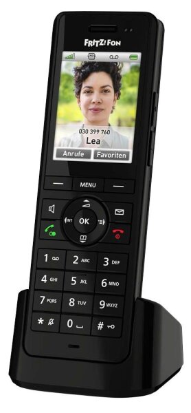 FRITZ! FRITZ!Fon X6 Schnurloses Telefon mit Anrufbeantworter schwarz