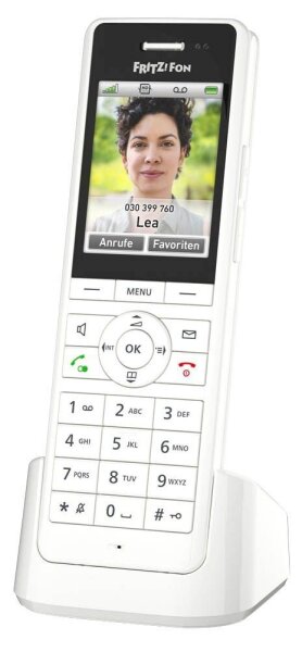 FRITZ! FRITZ!Fon X6 Schnurloses Telefon mit Anrufbeantworter weiß