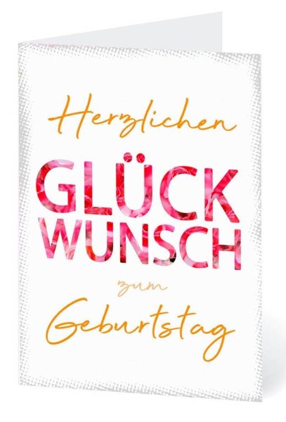 LUMA Geburtstagskarte Schrift LUBI42 Schrift DIN B6, 1 St.