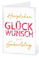 LUMA Geburtstagskarte Schrift LUBI42 Schrift DIN B6, 1 St.