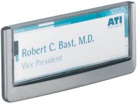 DURABLE Türschild CLICK SIGN Kunststoff grau 14,9 x 5,25  cm, 1 St.