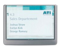 DURABLE Türschild CLICK SIGN Kunststoff grau 14,9...