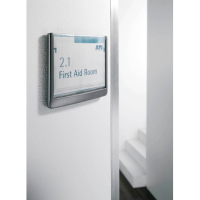 DURABLE Türschild CLICK SIGN Kunststoff grau 14,9 x10,55 cm, 1 St.
