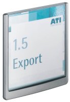 DURABLE Türschild CLICK SIGN Kunststoff grau 14,9 x 14,85 cm, 1 St.