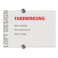 DURABLE Türschild CRYSTAL SIGN Acryl transparent DIN...