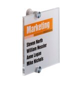 DURABLE Türschild CRYSTAL SIGN Acryl transparent 14,8 x 14,8 cm, 1 St.