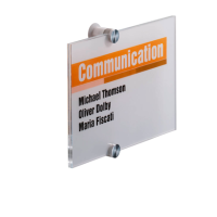 DURABLE Türschild CRYSTAL SIGN Acryl transparent DIN...