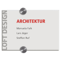 DURABLE Türschild CRYSTAL SIGN Acryl transparent DIN A5, 1 St.