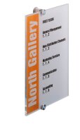 DURABLE Türschild CRYSTAL SIGN Acryl transparent DIN A4, 1 St.