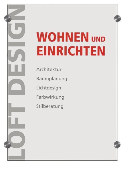 DURABLE Türschild CRYSTAL SIGN Acryl transparent DIN A3, 1 St.