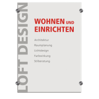 DURABLE Türschild CRYSTAL SIGN Acryl transparent DIN A3, 1 St.