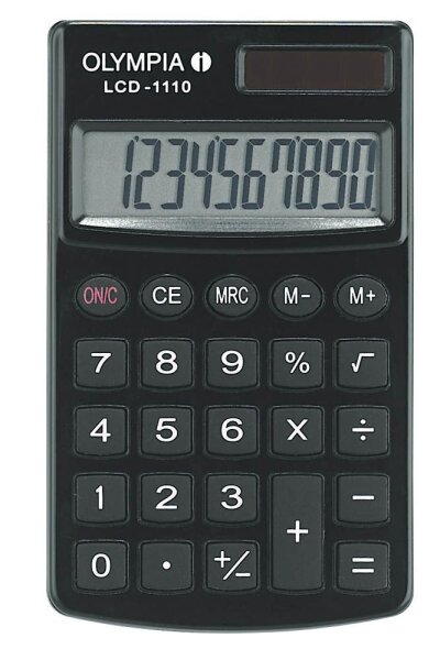 OLYMPIA LCD-1110 Taschenrechner schwarz