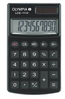 OLYMPIA LCD-1110 Taschenrechner schwarz