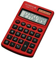 OLYMPIA LCD-1110 Taschenrechner rot