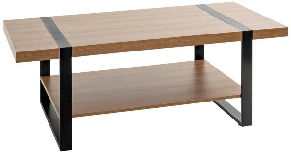 HAKU Möbel Couchtisch rechteckig Spanplatte bologna-eiche 120,0 x 60,0 x 45,0 cm, 1 St.