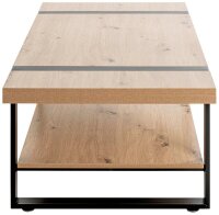 HAKU Möbel Couchtisch rechteckig Spanplatte eiche 120,0 x 60,0 x 45,0 cm, 1 St.