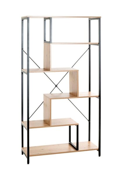 HAKU Möbel Beistellregal bergen-eiche 84,0 x 35,0 x 163,0 cm, 1 St.