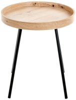 HAKU Möbel Beistelltisch rund MDF-Platte eiche 40,0 x 40,0 x 45,0 cm, 1 St.