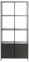 HAKU Möbel Bücherregal schwarz 80,0 x 37,0 x 176,0 cm, 1 St.