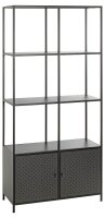 HAKU Möbel Bücherregal schwarz 80,0 x 37,0 x 176,0 cm, 1 St.