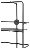 HAKU Möbel Wandregal schwarz 53,0 x 14,0 x 56,0 cm, 1 St.